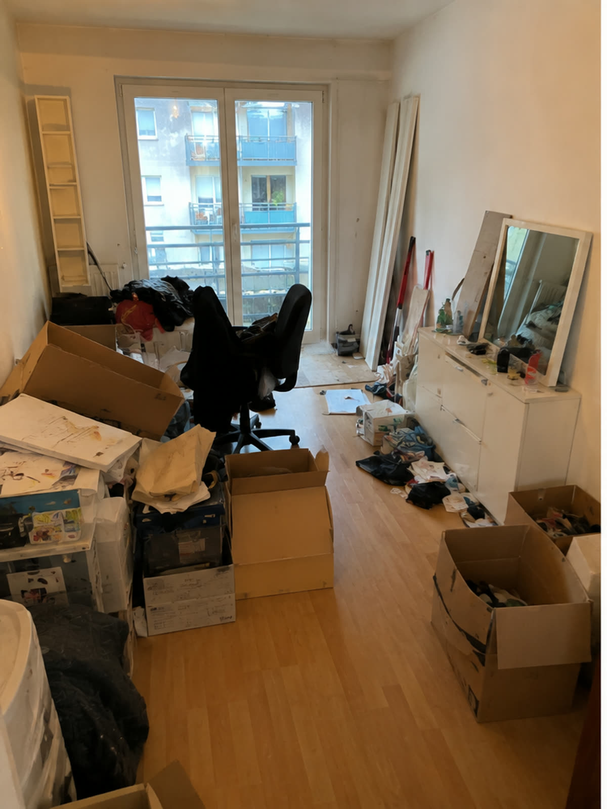 Apartment vor der Räumung